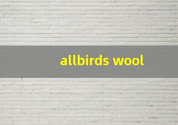 allbirds wool